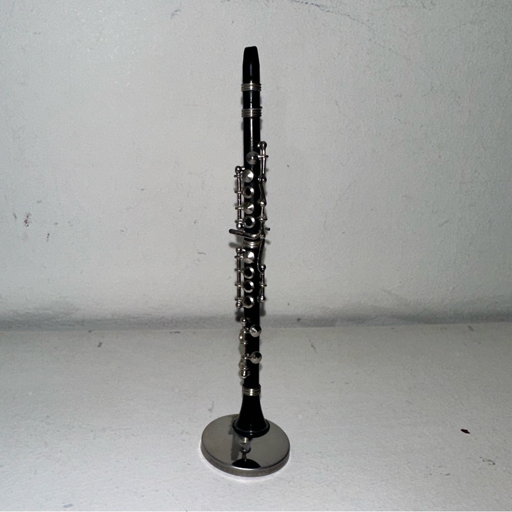 Miniature Alloy Clarinet Model